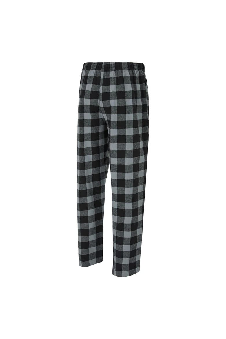 Men's Concepts Sport Black/Silver Las Vegas Raiders Avondale T-Shirt & Flannel Pants Set, Alternate, color, Black