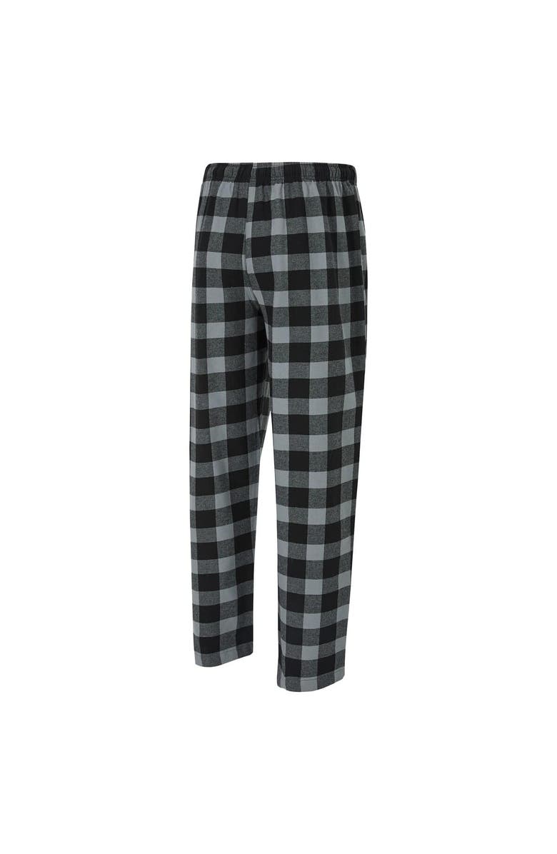 CONCEPTS SPORT Men's Concepts Sport Black/Silver Las Vegas Raiders Avondale T-Shirt & Flannel Pants Set, Alternate, color, Black