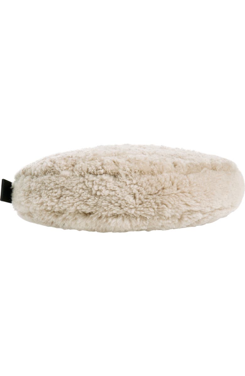 AllSaints Half Moon Genuine Shearling Crossbody, Alternate, color, Light Toffee Taupe