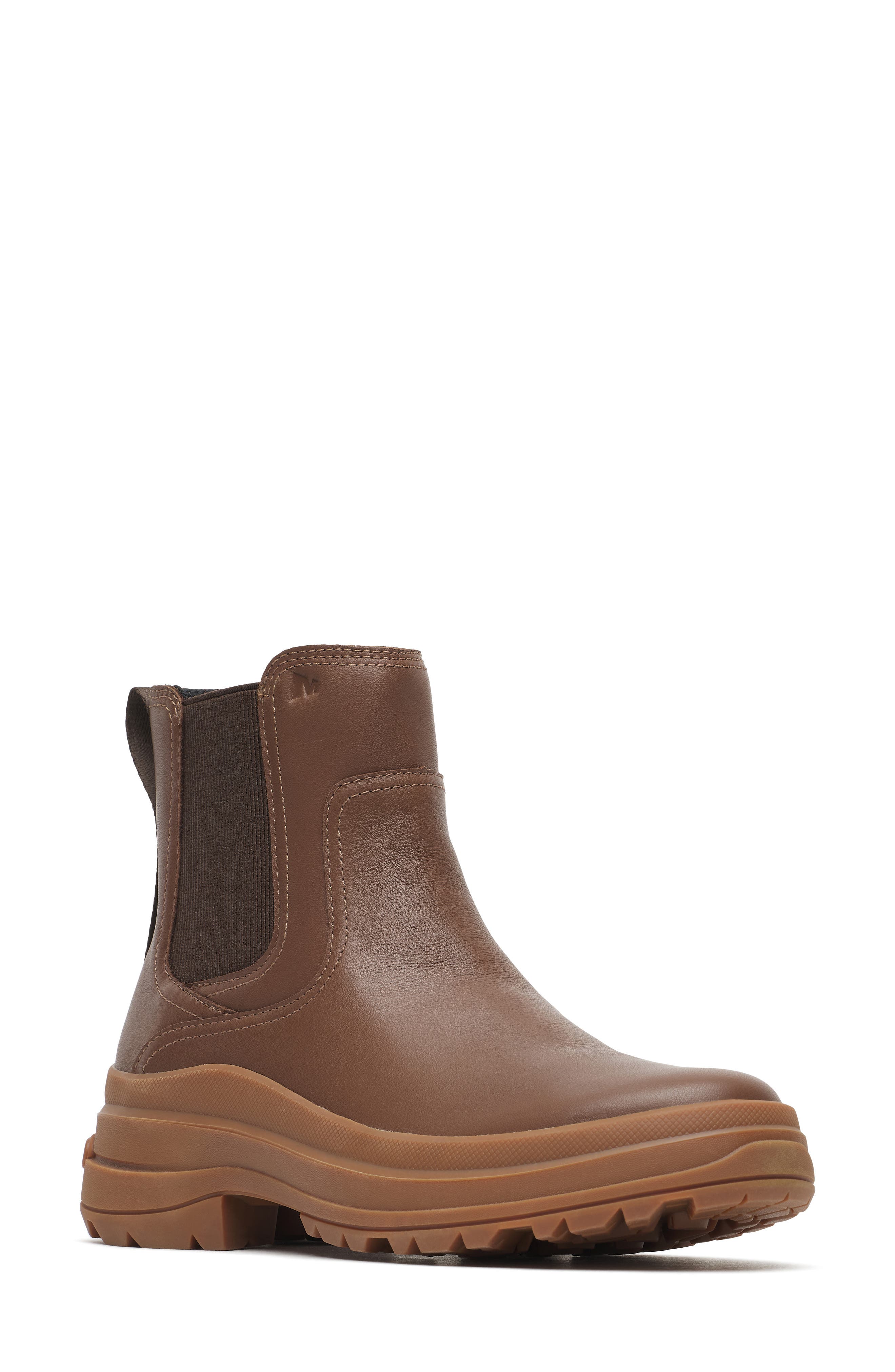 Harper Waterproof Chelsea Boot, Main, color, COFFEE