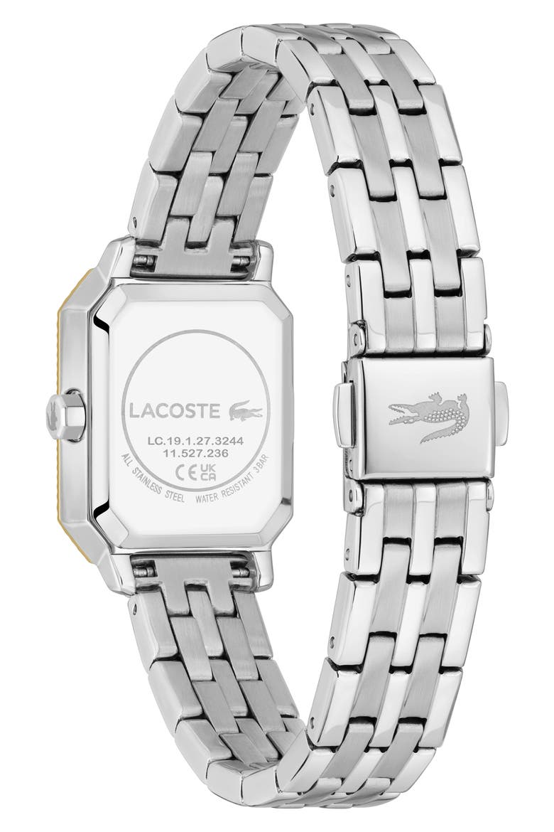 Parisienne Bracelet Watch, 20.7mm x 28.3mm, Alternate, color, SILVER WHITE