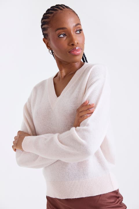 Vee V-Neck 100% Cashmere Sweater