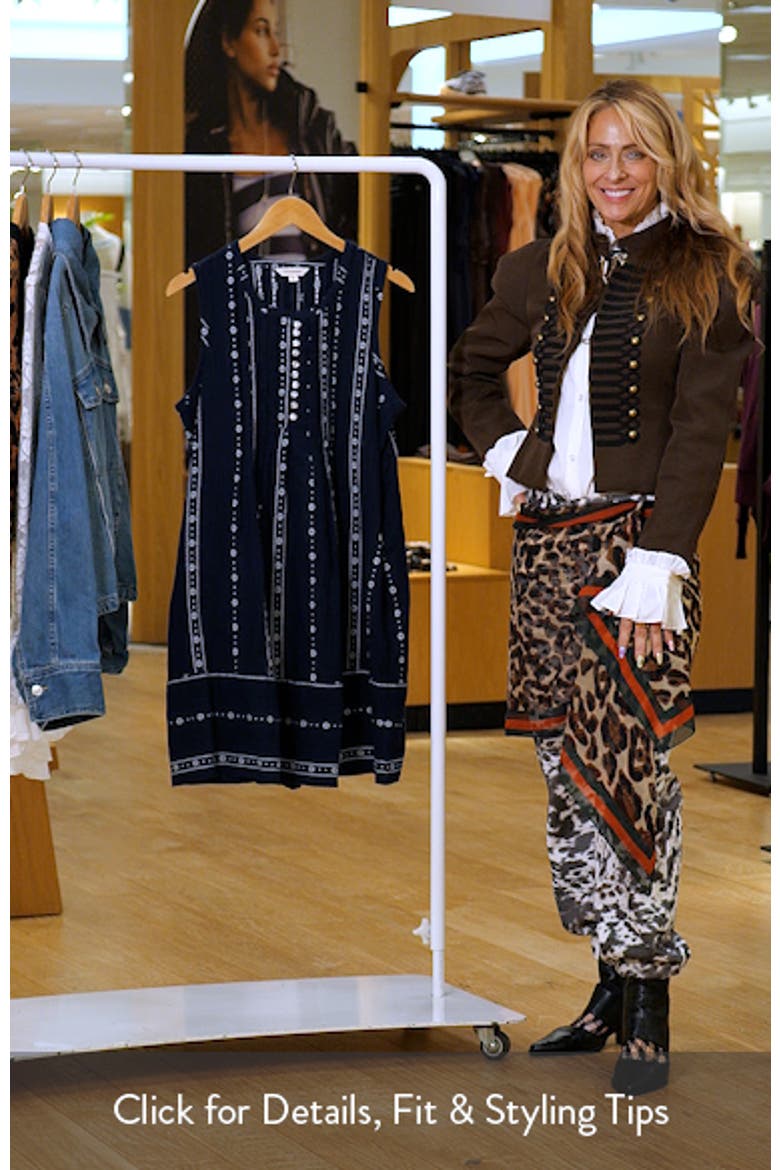 Sleeveless Embroidered Pintuck Dress video