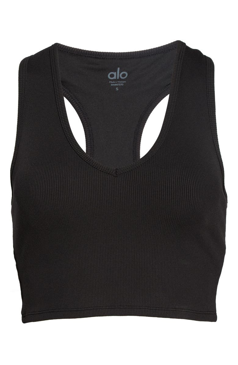 Alo Goddess Rib Crop Tank, Alternate, color, 