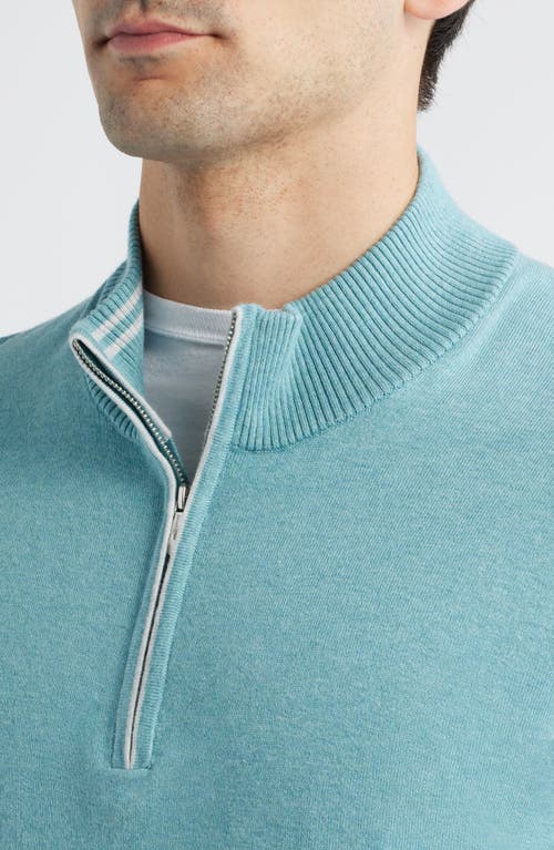 Johnnie-o Desmond Half Zip Sweater In Multi