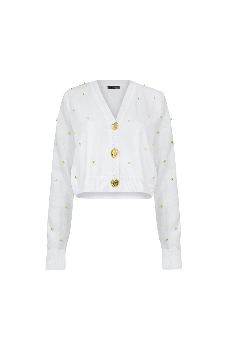 LEDIEL Bethel Cardigan, Main, color, White