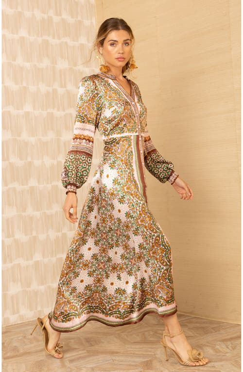 Hale Bob Isabella Midi Dress In Multi