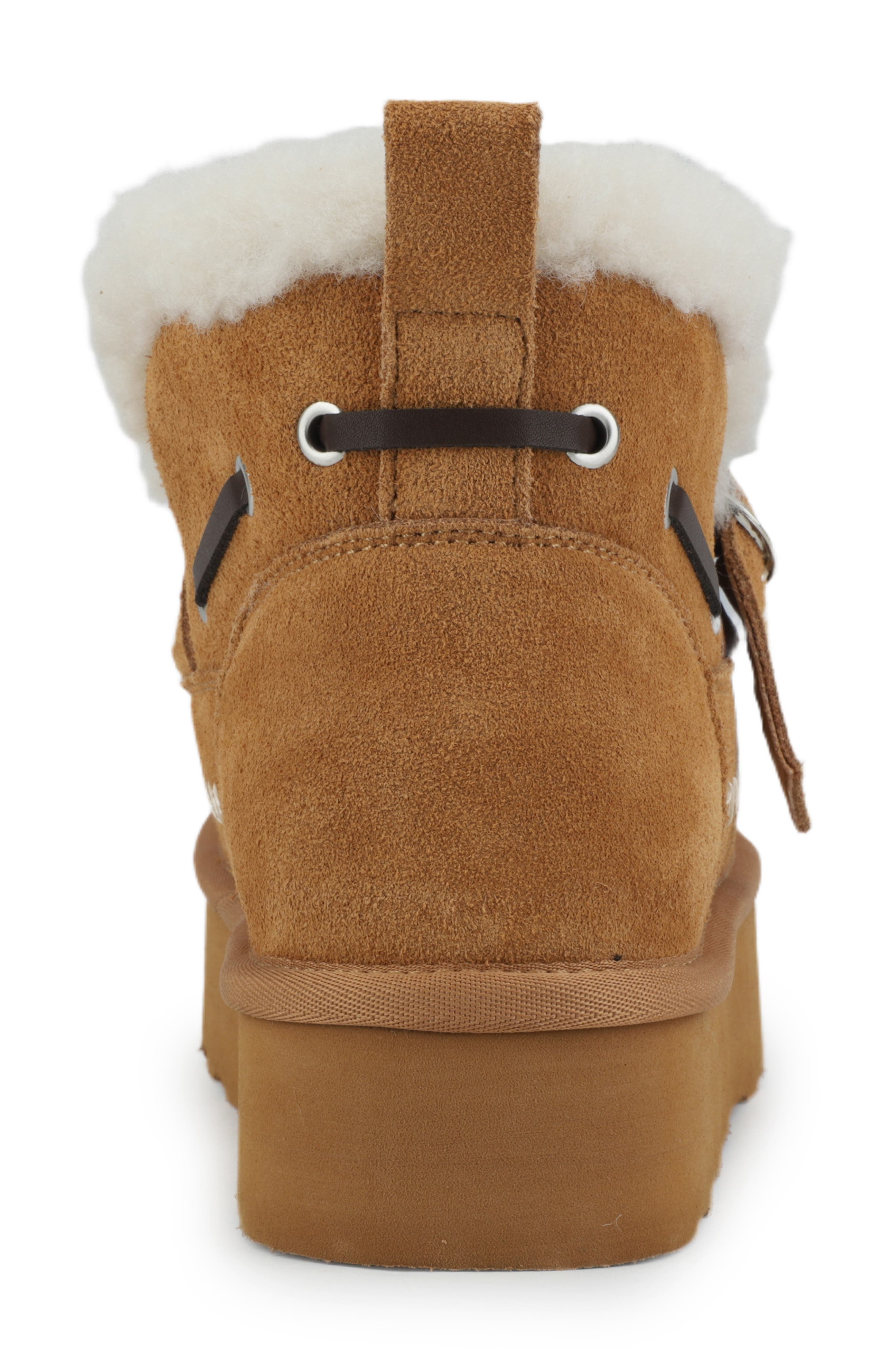 Vintage Havana Grand Faux Fur Lined Bootie, Alternate, color, Chestnut Suede