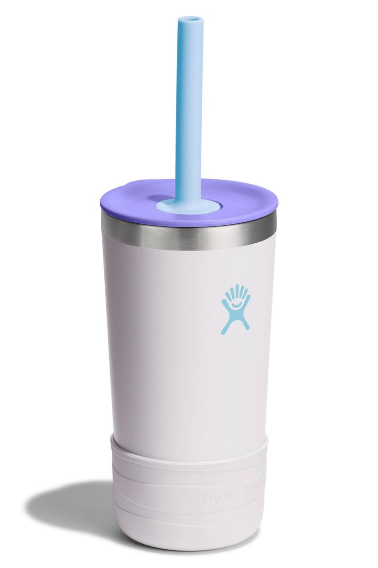 Kids' 12-Ounce Tumbler with Straw, Alternate, color, CLOUD PINK