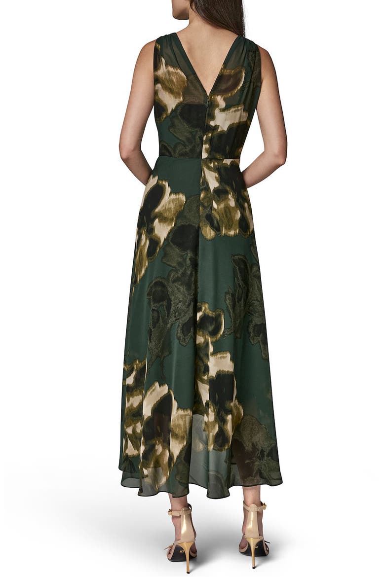 Sleeveless Faux Wrap Dress, Alternate, color, BLACK FORE