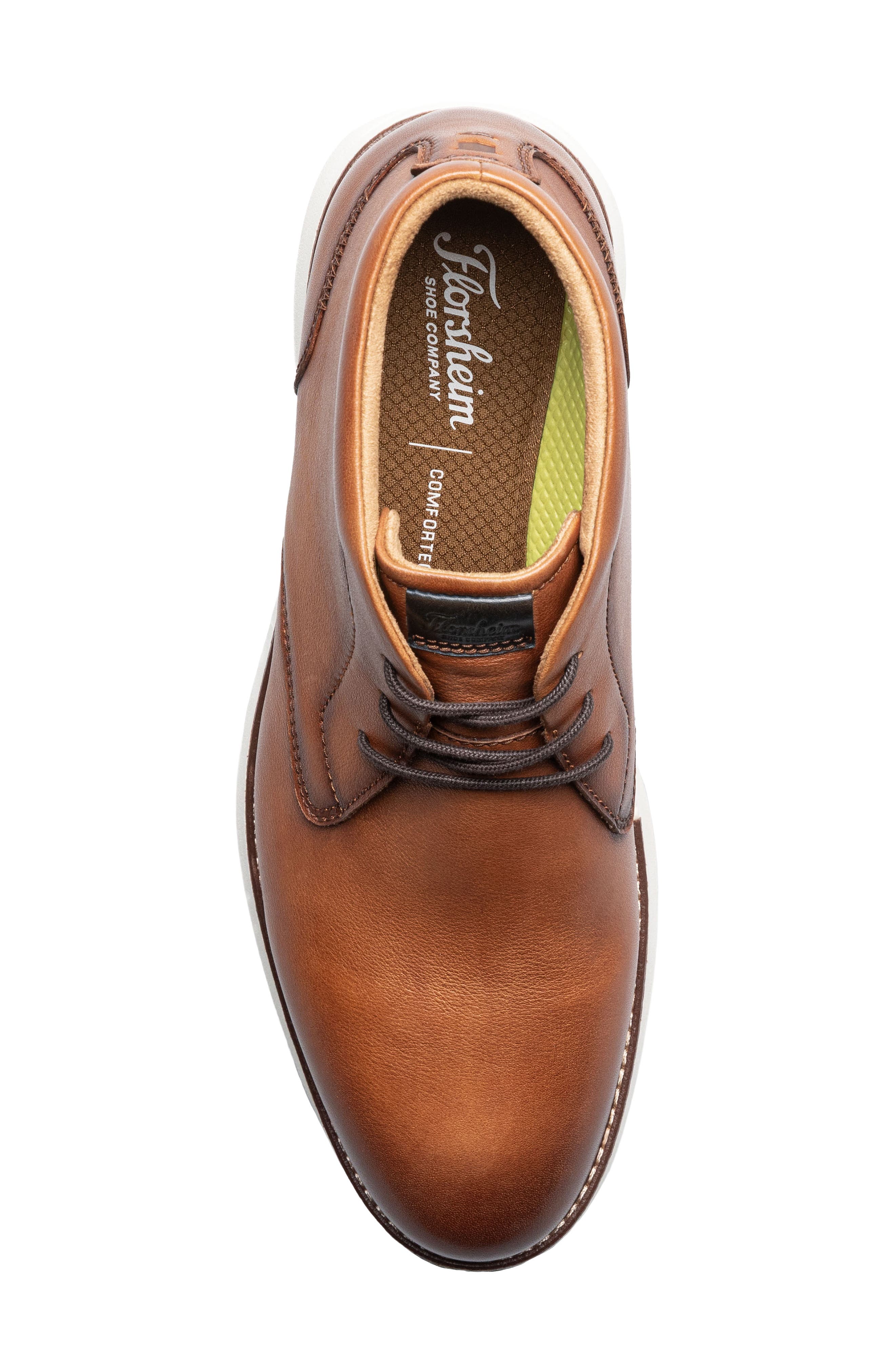 Florsheim Launch Plain Toe Chukka, Alternate, color, Cognac Multi