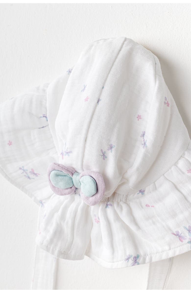 Andy Wawa Butterfly Muslin Bow Hat, Alternate, color, White