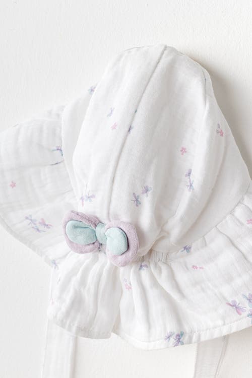 Andy Wawa Butterfly Muslin Bow Hat In White