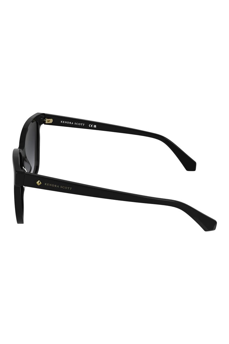 Dira 56mm Rectangular Sunglasses, Alternate, color, BLACK