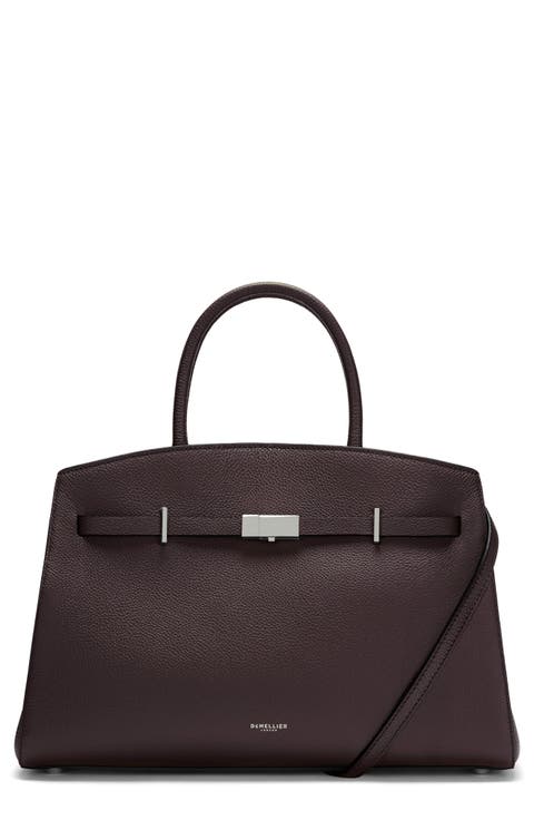 The Midi Hudson Leather Tote