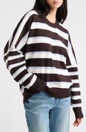 Free People Alma Striped Pullover Sweater