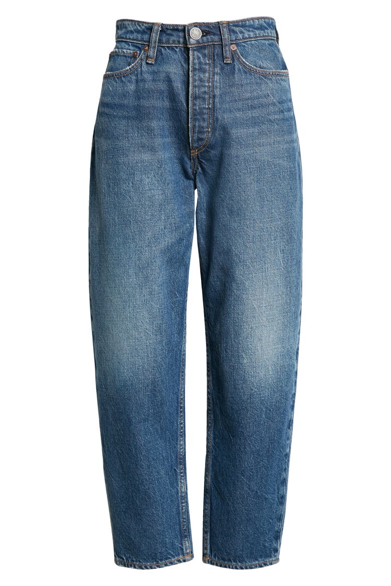 Alissa High Waist Barrel Leg Crop Jeans, Alternate, color, CLOVER