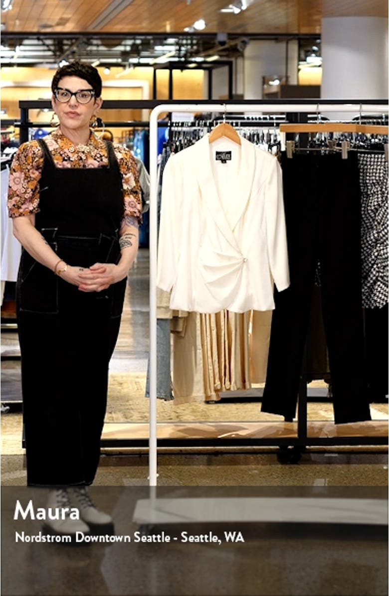 Shawl Collar Wrap Top, sales video thumbnail