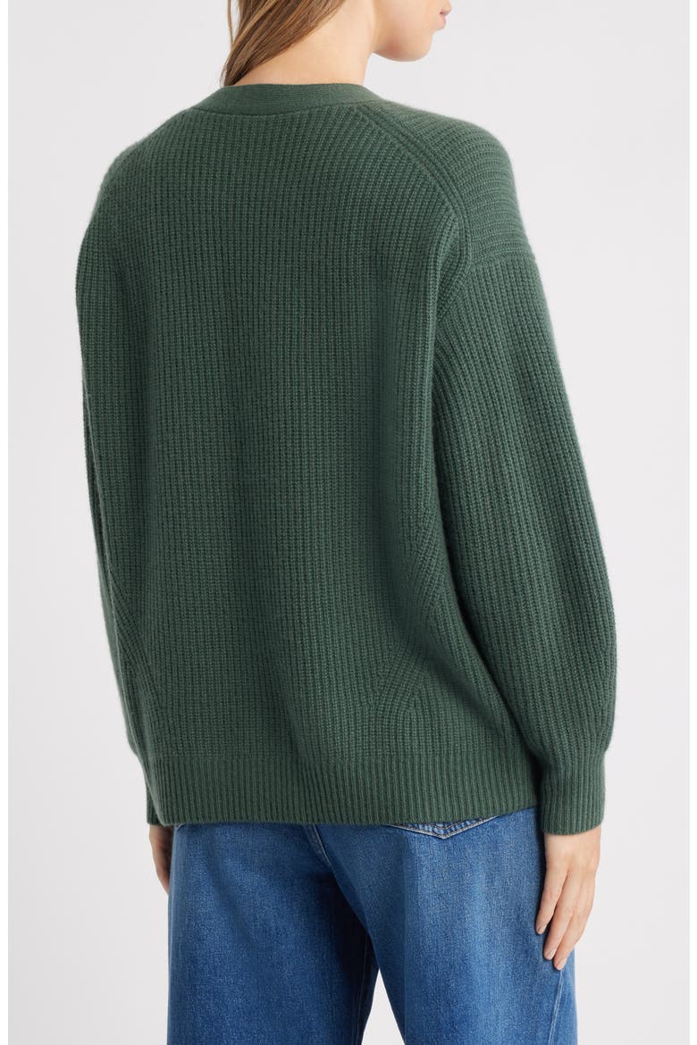 Fairfax Cashmere Cardigan, Alternate, color, KALE