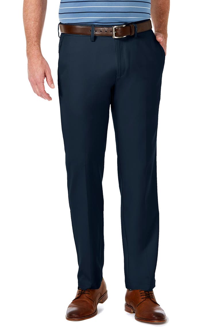 Cool 18® PRO Straight Fit Flat Front Pant, Main, color, NAVY