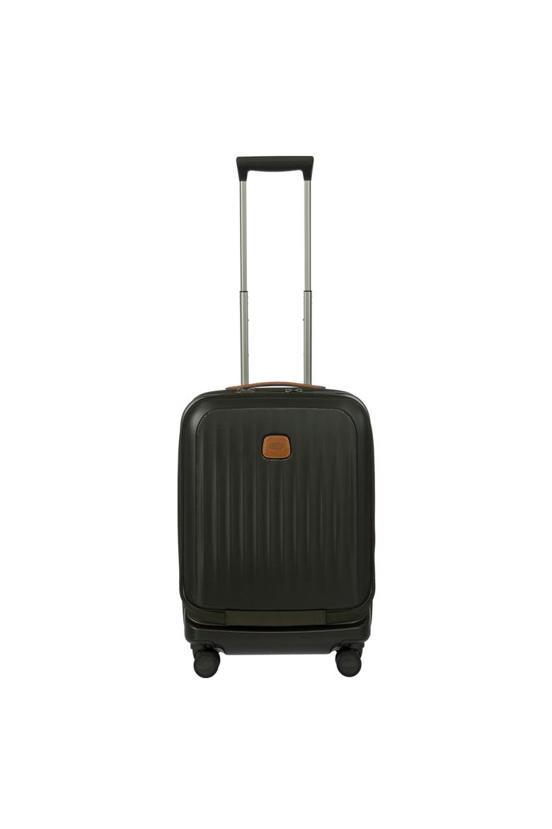 Taormina Hardside Expandable 21" Carry On Spinner Luggage with Pocket, Main, color, Olive