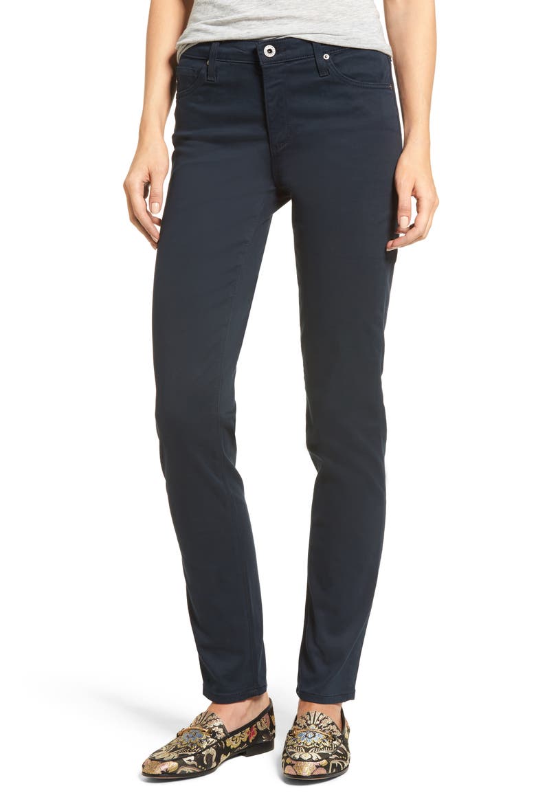 'The Prima' Cigarette Leg Skinny Jeans, Main, color, MNY MIDNIG