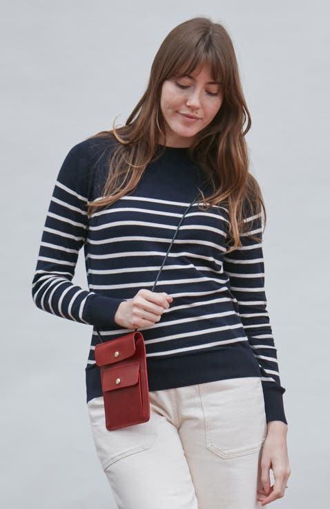 Cotton Breton Crew Neck Sweater