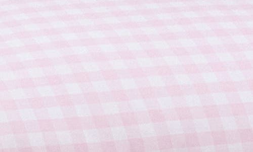 Petite Plume Signature Collection Gingham Duvet Cover & Shams Set In Pink