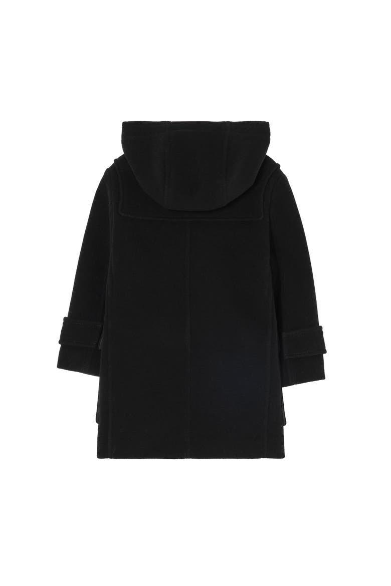 Wool Blend Duffle Coat, Alternate, color, Black