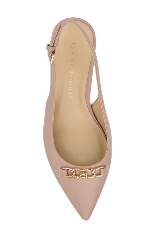 Tommy Hilfiger Tienna Slingback Pointed Toe Pump In Light Pink