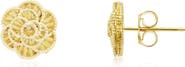 The Lovery Fine Jewelry Gold Rose Stud Earrings