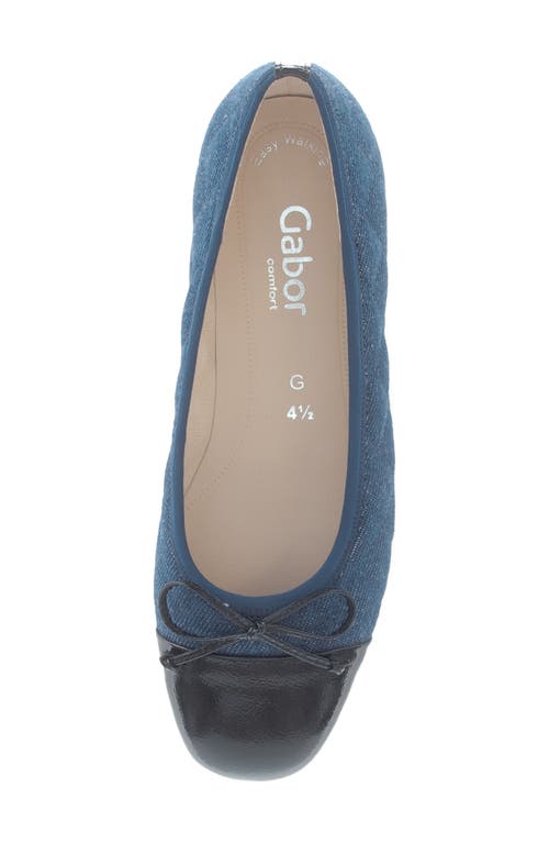 Gabor 62.612 Ballet Flat In Blue