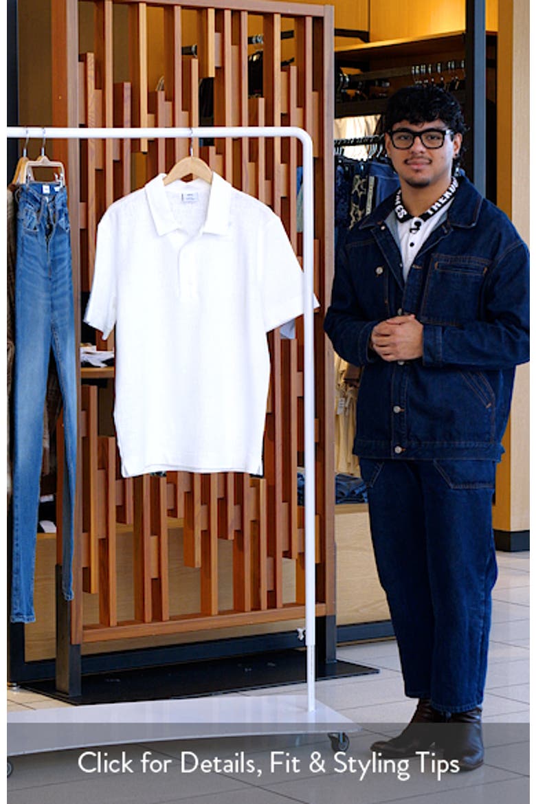 Regular Fit Textured Stretch Cotton Blend Polo video