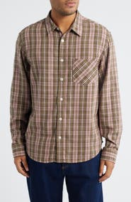 925 Originals Foreman Classic Fit Plaid Flannel Button-Up Shirt