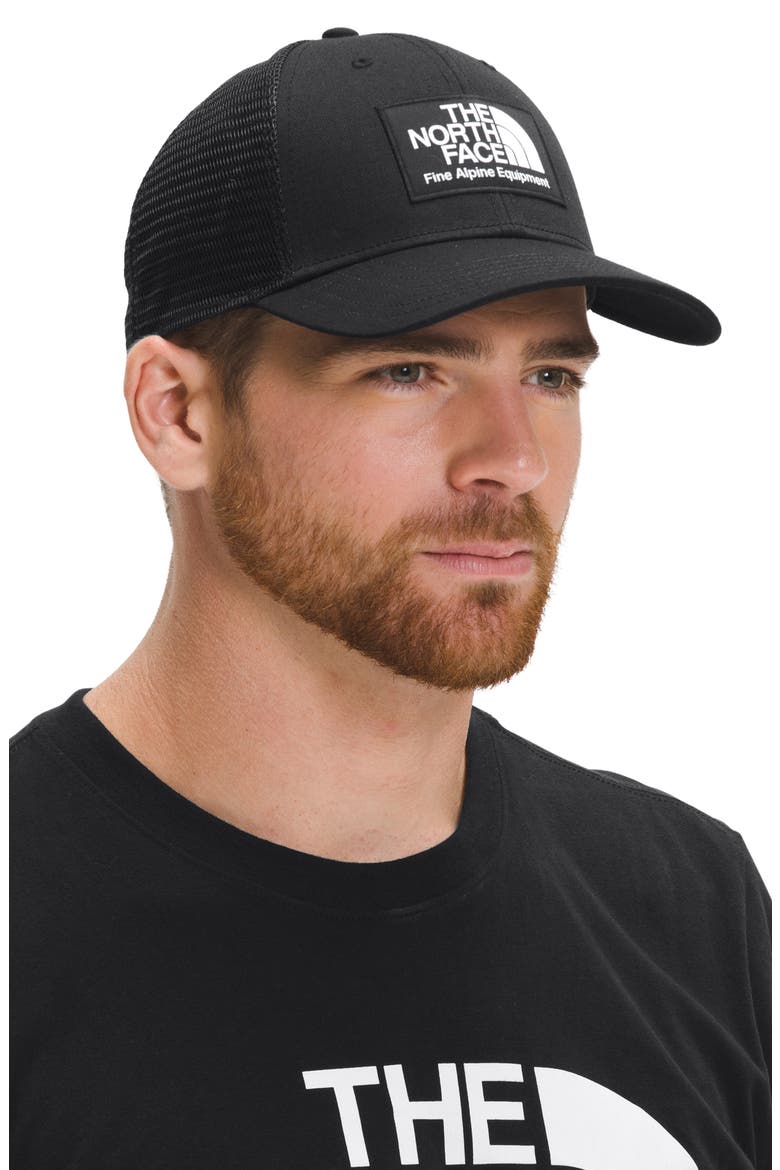 Mudder Trucker Recycled Hat, Alternate, color, TNF BLACK