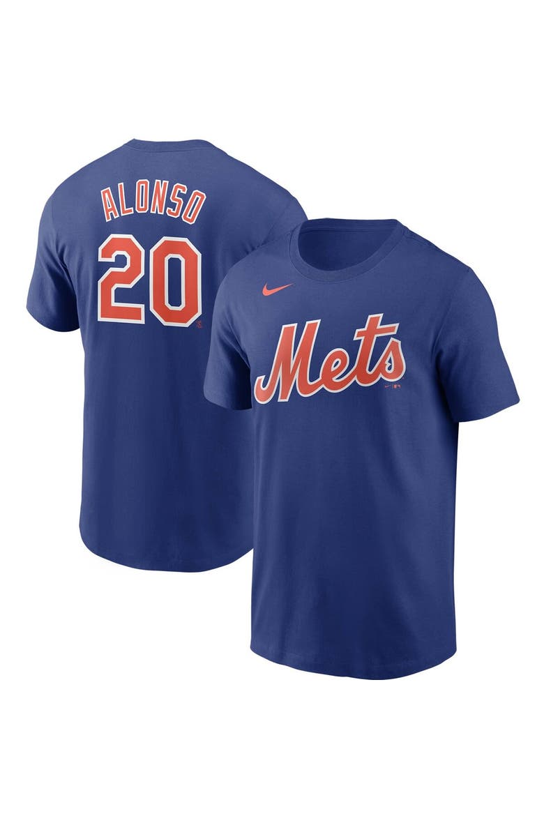 Men's Nike Pete Alonso Royal New York Mets Name & Number T-Shirt, Alternate, color, Royal