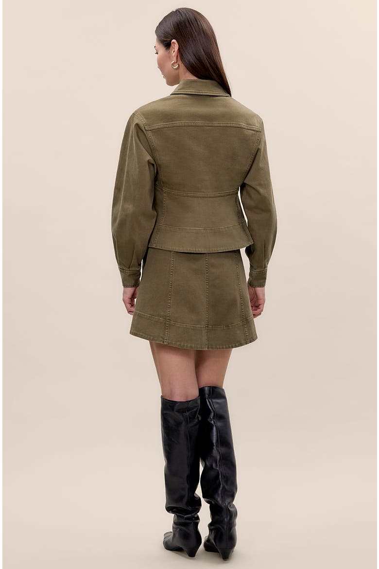 Carmen Garment Dyed Jacket, Alternate, color, Olive