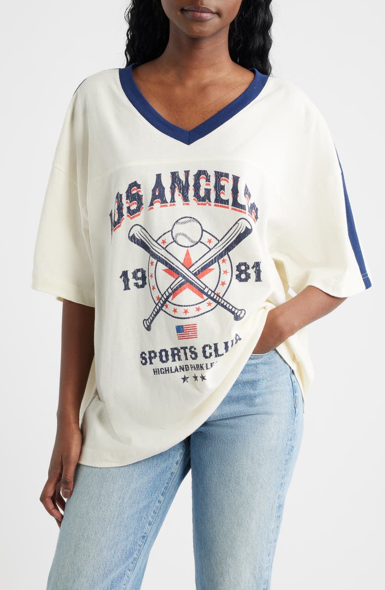 GOLDEN HOUR LA Sports Club 81 Graphic T-Shirt, Main, color, Marshmallow