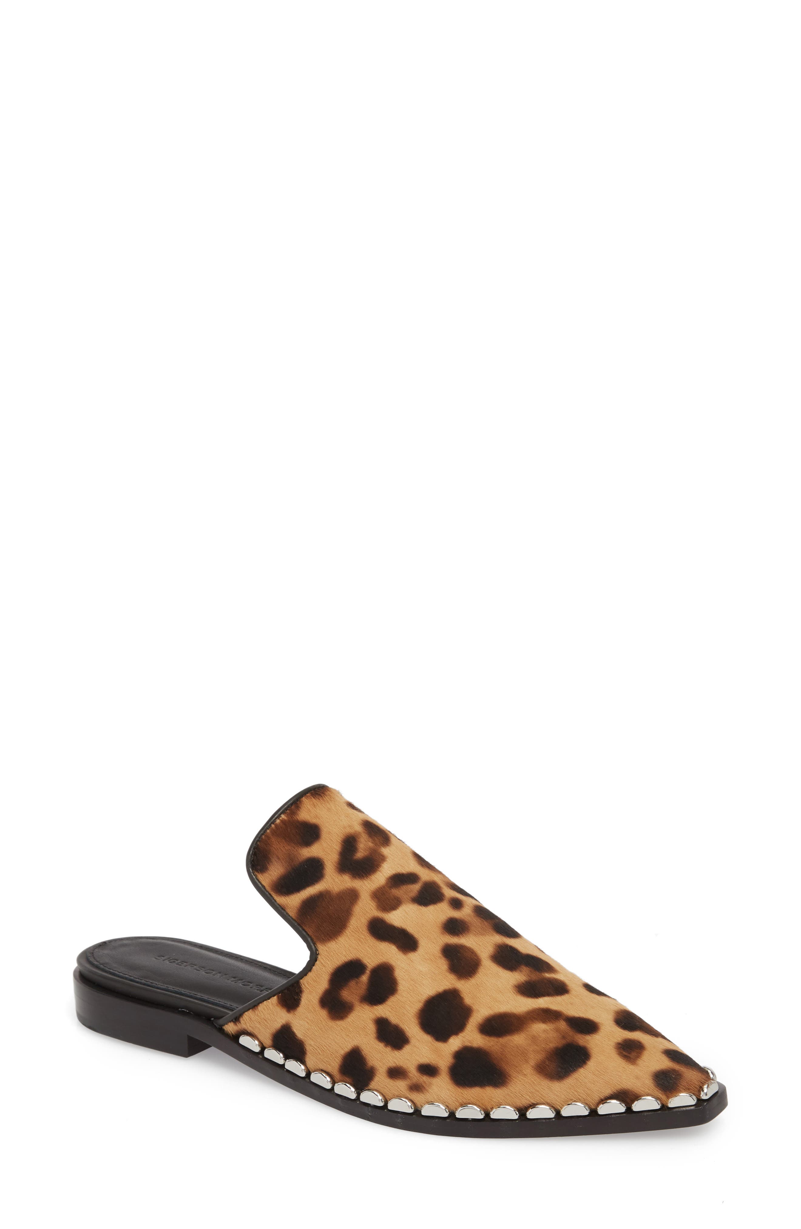 Elany Genuine Calf Hair Mule, Main, color, CAMEL MULTI LEOPARD CALF HAIR