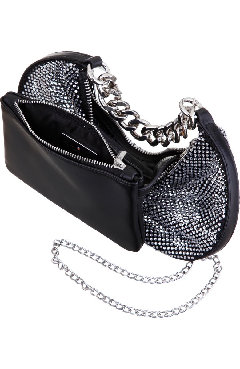 Nina Racquel Shoulder Bag, Alternate, color, Black