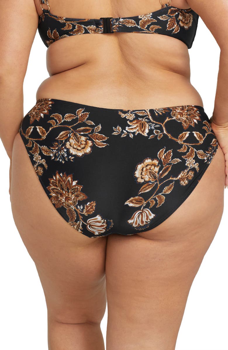 Artesands Chantique Monet Curve Bikini Bottoms, Alternate, color, Black