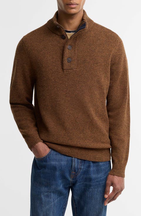 Patch Wool Quarter Zip Pullover
