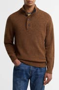 Barbour Patch Wool Quarter Zip Pullover