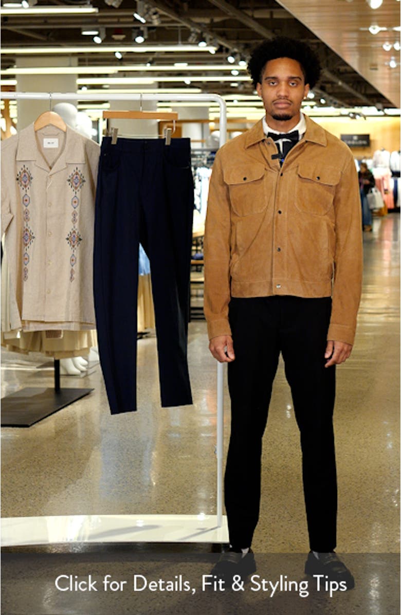 Perforated Goatskin Suede Jacket, sales video thumbnail