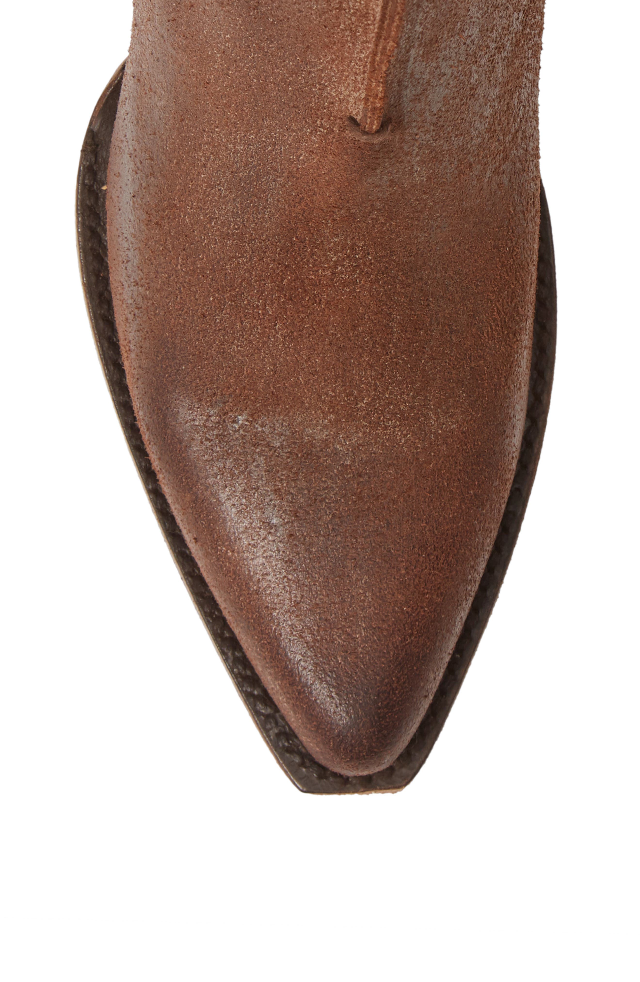 Sacha Moto Short Bootie, Alternate, color, CHOCOLATE