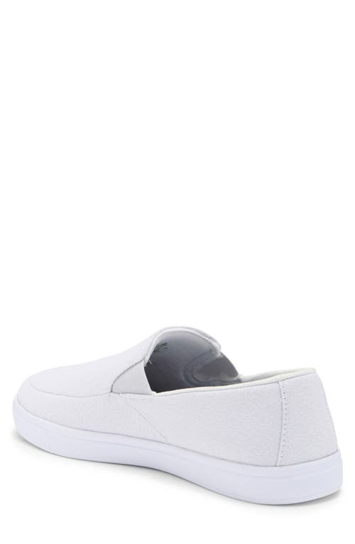 Travismathew Phenom Slip-on Sneaker In Heather Light Grey Woven