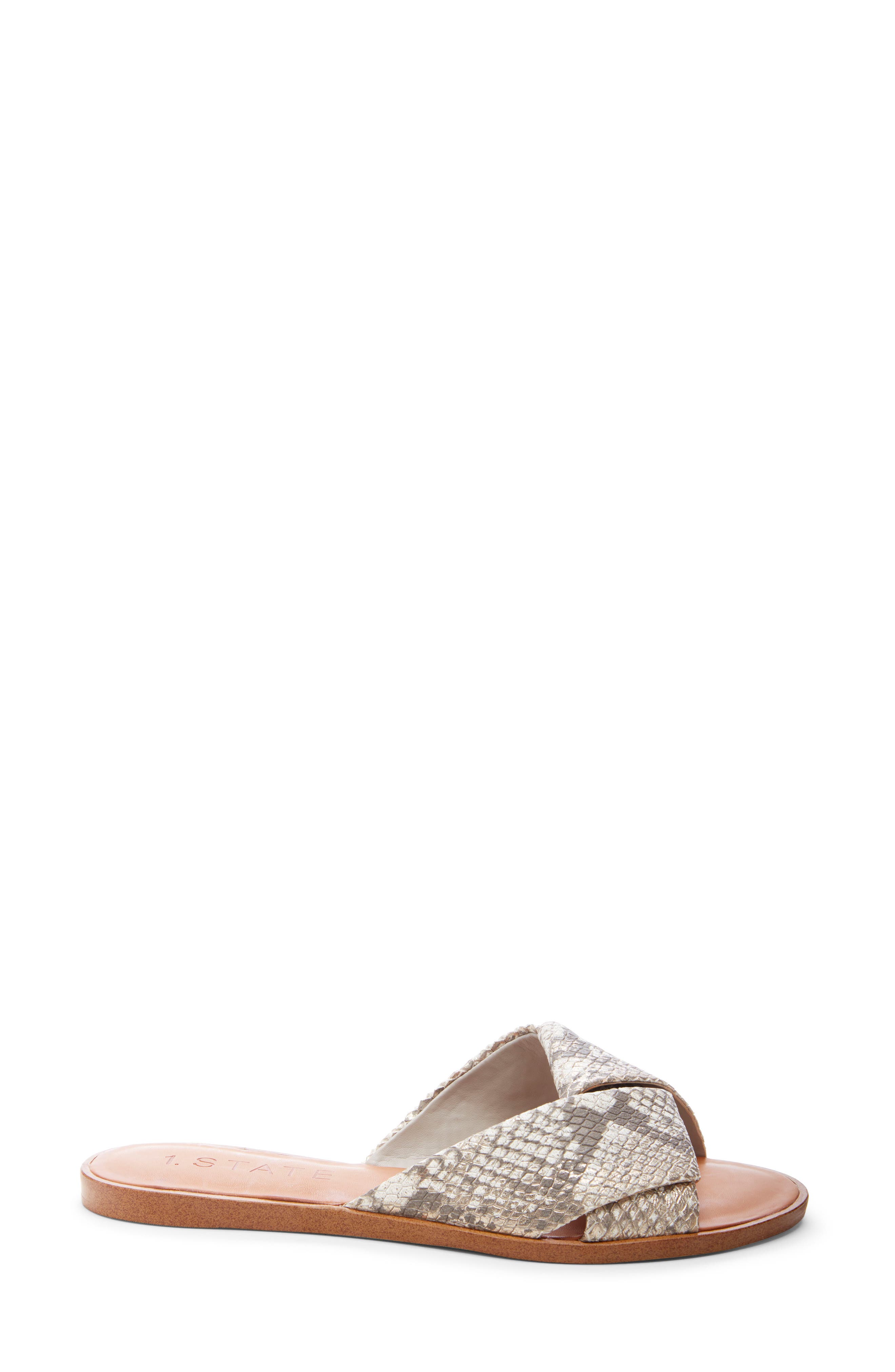 Travor Slide Sandal, Alternate, color, ROCCIA BEIGE LEATHER