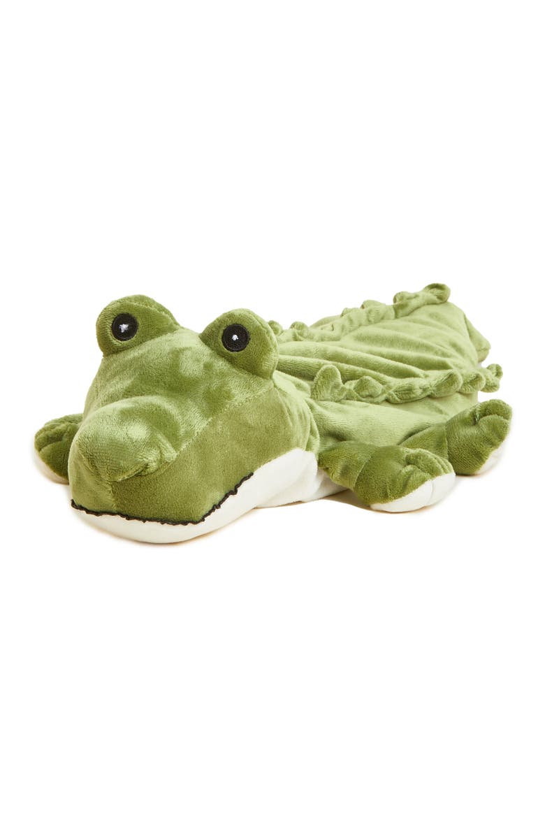 Warmies Alligator Plush Toy, Main, color, Medium Green