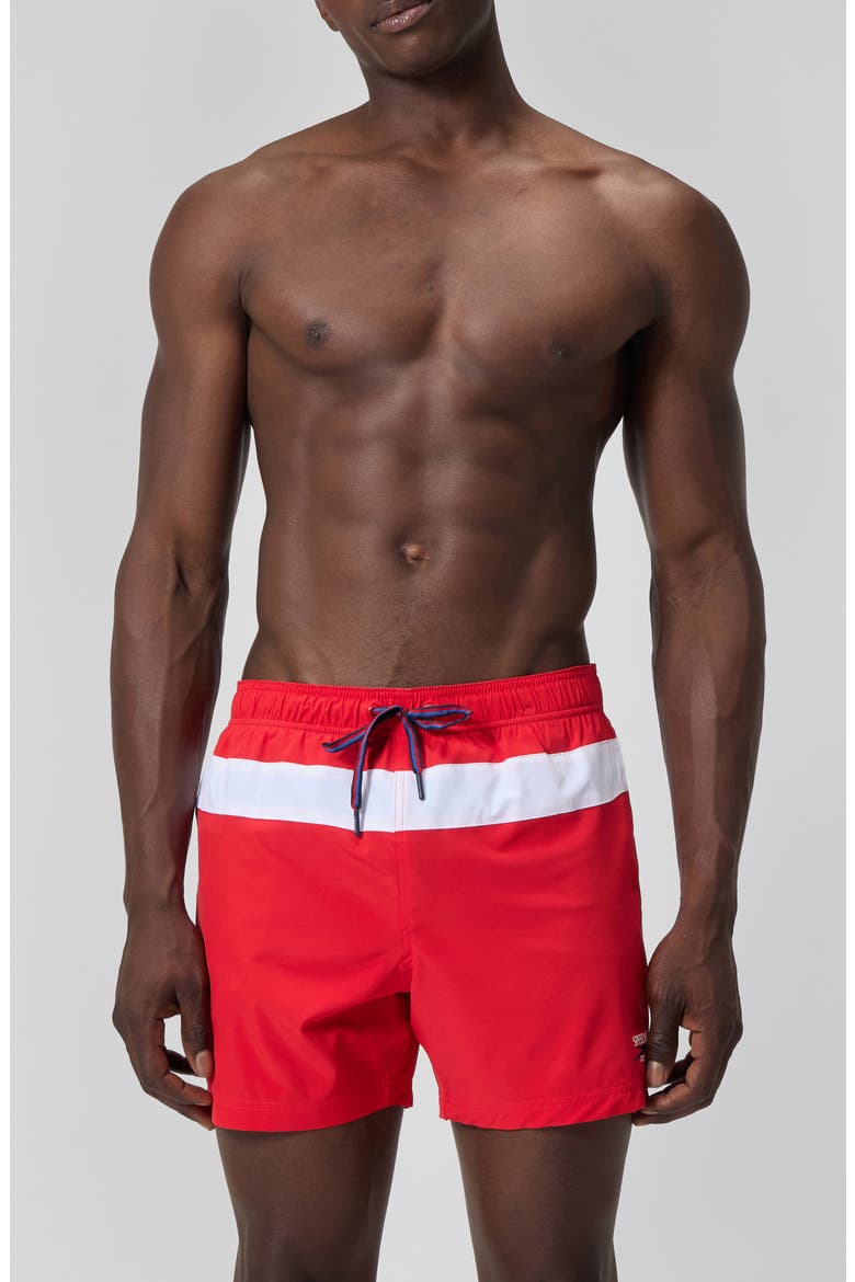 Logo Volley 16 Board Shorts, Main, color, RED