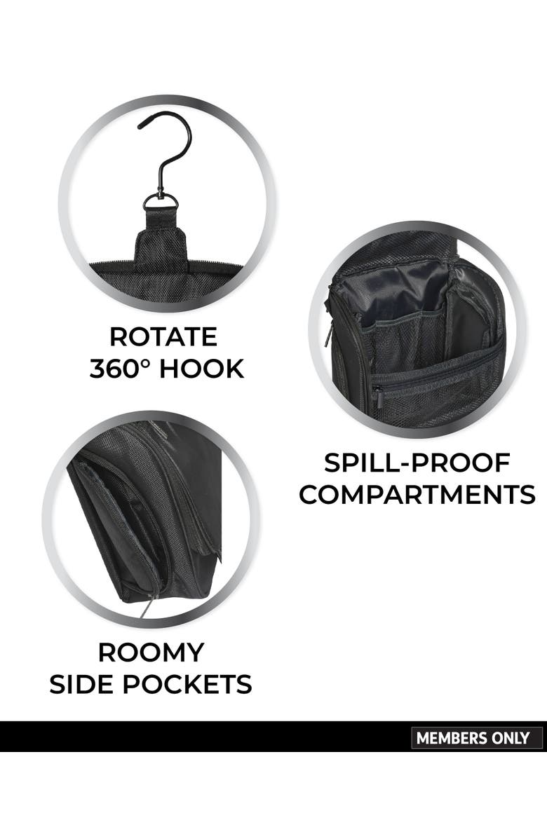 Expandable Travel Organizer Bag, Alternate, color, Black